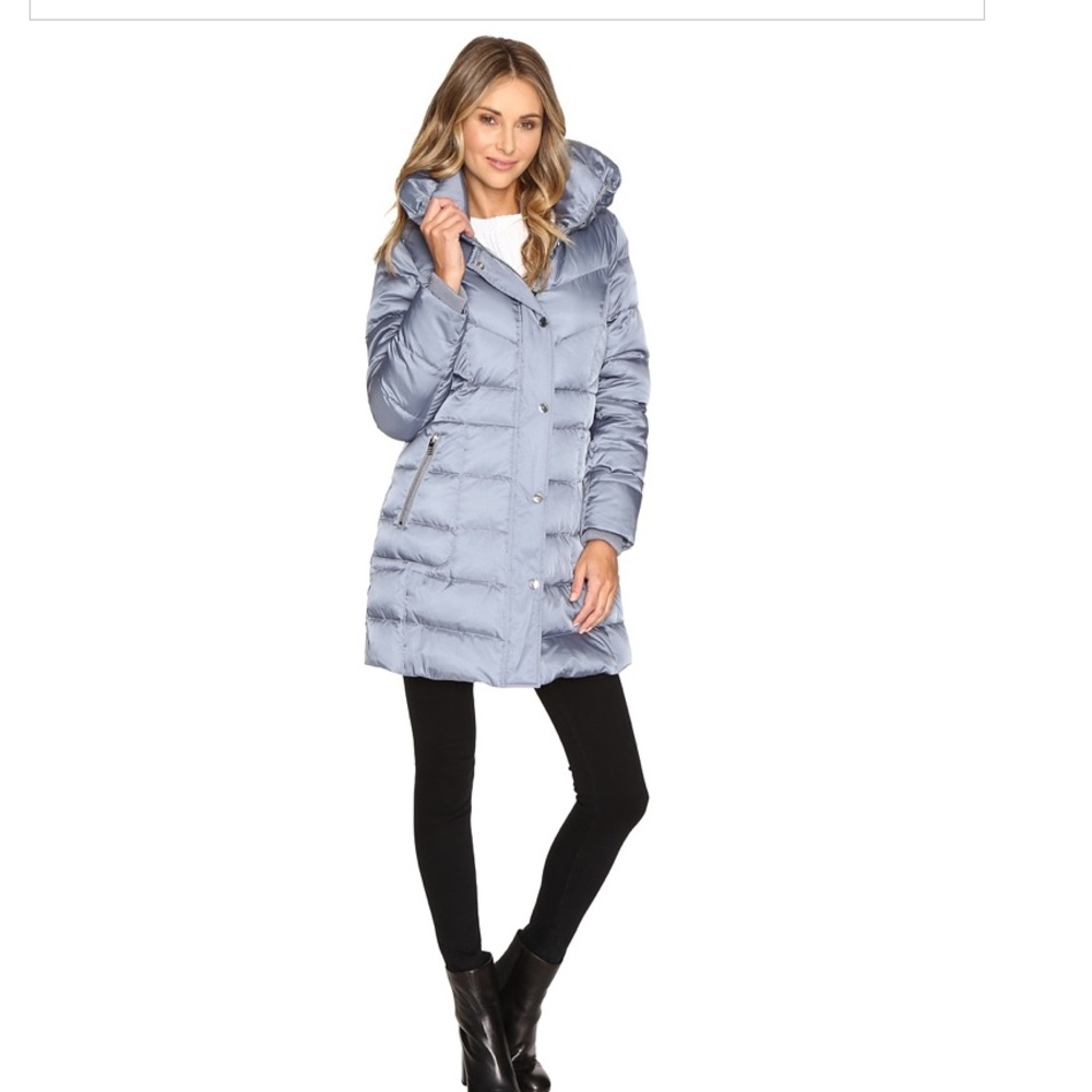 Kenneth Cole New York Light Blue Puffer Jacket